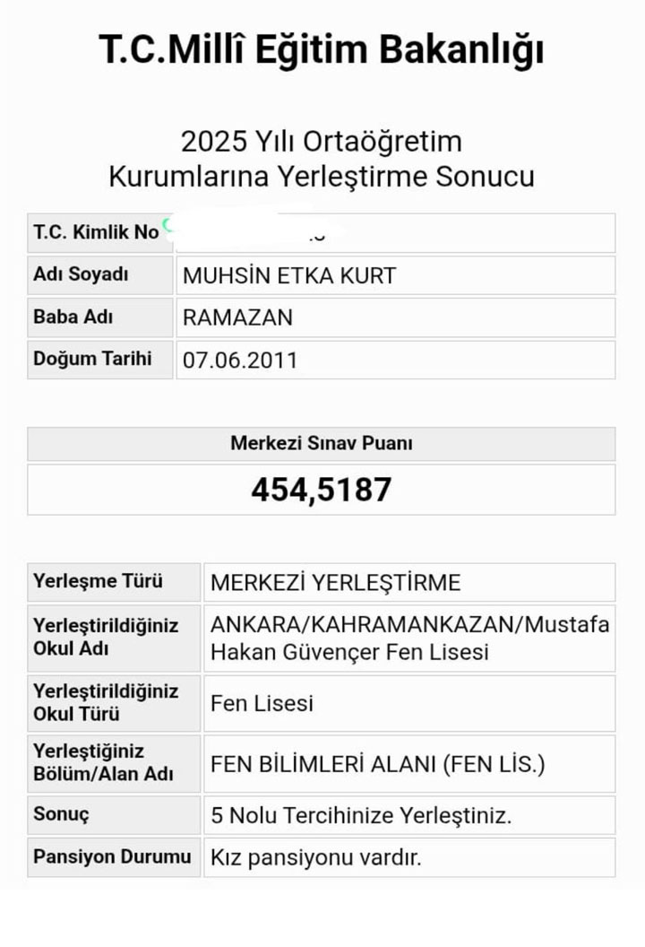 Muhsin Etka Kurt - LGS