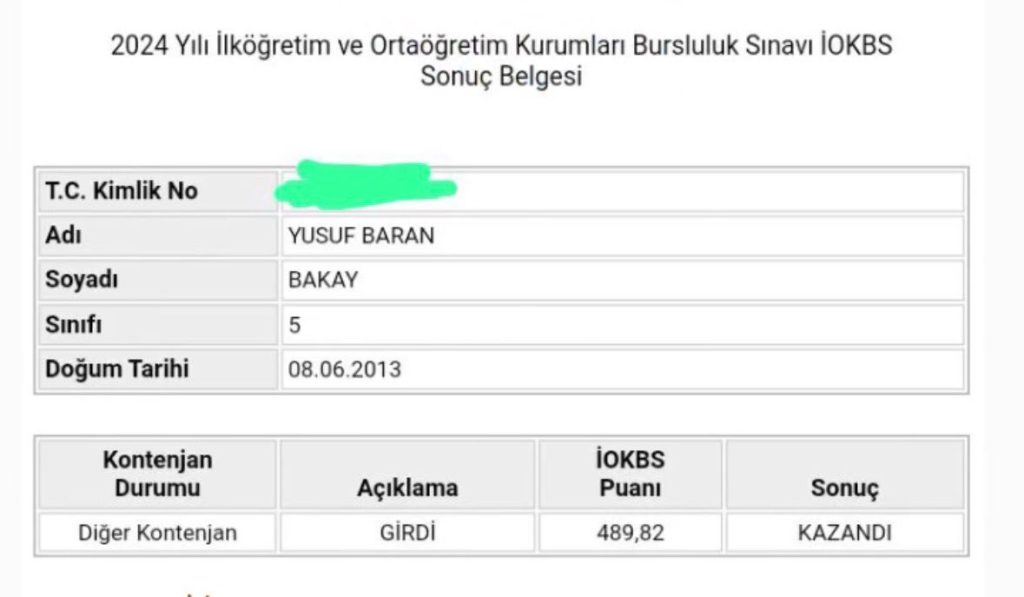 Yusuf Baran Bakay - İOKBS