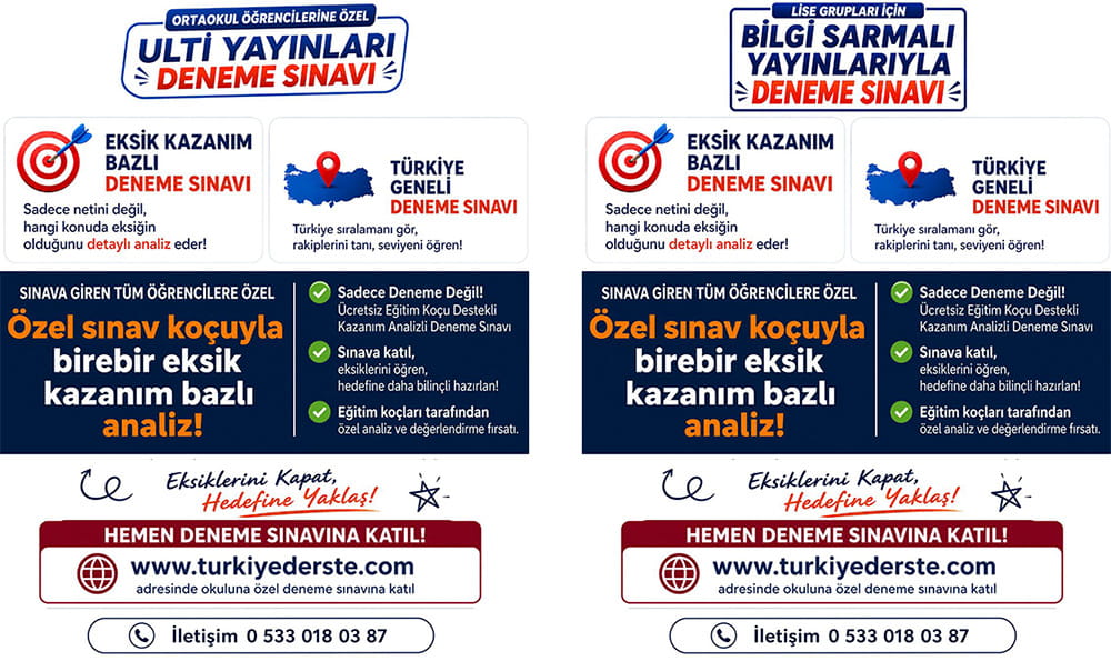 Türkiye Derste - Duyuru