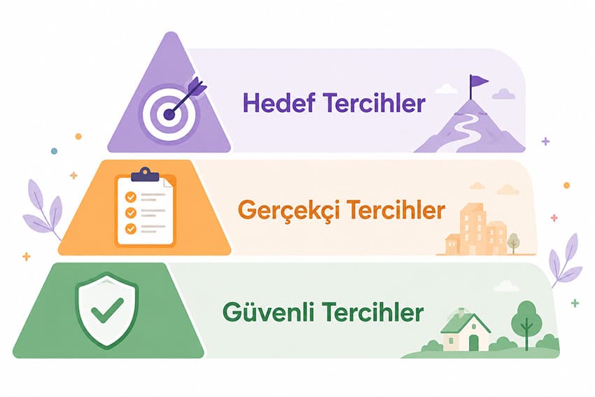 Hedef, gerçekçi ve güvenli tercihlerden oluşan dengeli LGS tercih listesi modeli