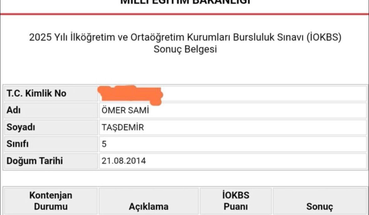 Ömer Sami Taşdemir - İOKBS